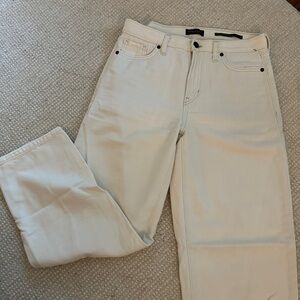 Banana Republic Mini Barrel Cream Jeans